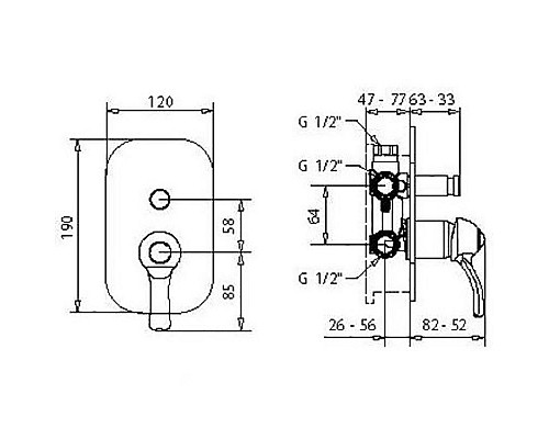 Купить Смеситель для душа Migliore Lem 25887 Золото в магазине сантехники Santeh-Crystal.ru