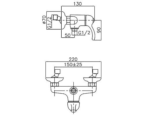 Заказать Смеситель для душа Migliore Lem 25875 Хром в магазине сантехники Santeh-Crystal.ru