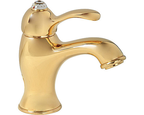 Приобрести Смеситель для раковины Migliore Lem Swarovski 18893 Золото в магазине сантехники Santeh-Crystal.ru