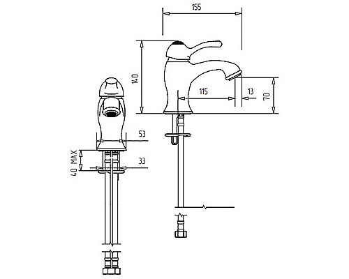 Приобрести Смеситель для раковины Migliore Lem Swarovski 18893 Золото в магазине сантехники Santeh-Crystal.ru