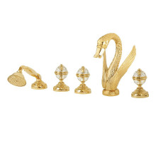 Смеситель на борт ванны Migliore Luxor 24243 Золото