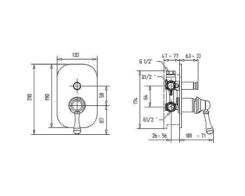 Купить Смеситель для душа Migliore Maya 18926 Хром в магазине сантехники Santeh-Crystal.ru
