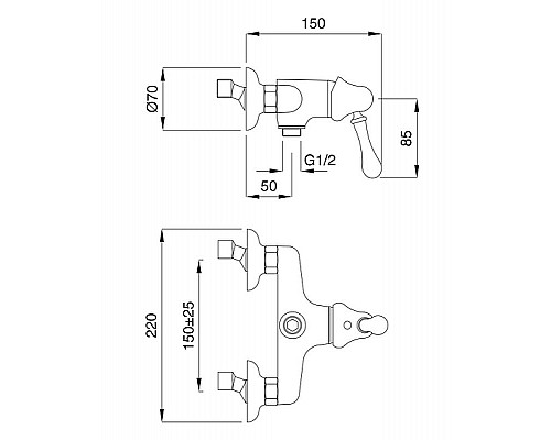 Купить Смеситель для душа Migliore Maya 18930 Золото в магазине сантехники Santeh-Crystal.ru