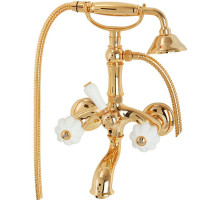 Смеситель для ванны Migliore Olivia 19020 Золото Белый