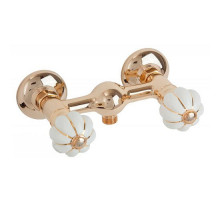 Смеситель для душа Migliore Olivia 19030 Золото Белый декор Золото