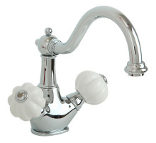 Смеситель для раковины Migliore Olivia 19008 Хром Белый