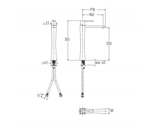 Купить Смеситель для раковины Migliore Opera 19054 Золото в магазине сантехники Santeh-Crystal.ru