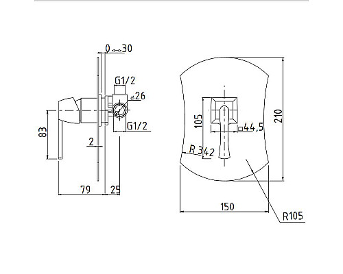 Купить Смеситель для душа Migliore Opera 19057 Золото в магазине сантехники Santeh-Crystal.ru
