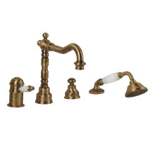 Смеситель на борт ванны Migliore Oxford 19087 с термостатом Бронза