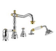 Смеситель на борт ванны Migliore Oxford 19154 Хром Золото