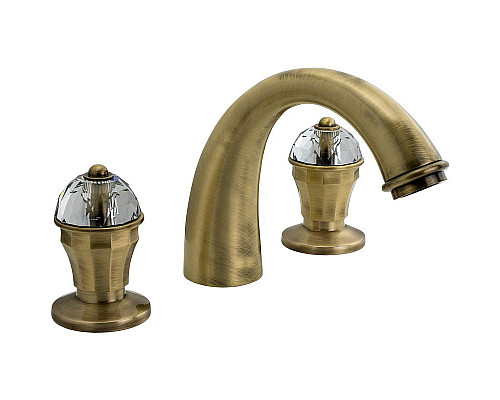 Купить Смеситель для раковины Migliore Prestige Crystal 30859 Бронза в магазине сантехники Santeh-Crystal.ru