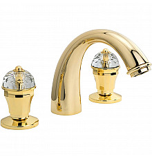 Смеситель для раковины Migliore Prestige Crystal 30860 Золото