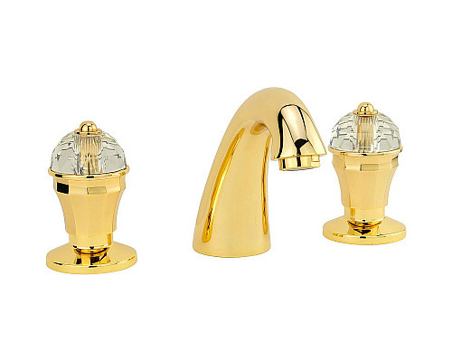 Купить Смеситель для раковины Migliore Prestige Crystal 30860 Золото в магазине сантехники Santeh-Crystal.ru