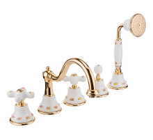 Смеситель на борт ванны Migliore Provance 19480 Золото