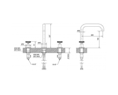 Купить Смеситель для раковины Migliore Reversa 28194 Хром в магазине сантехники Santeh-Crystal.ru
