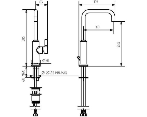 Заказать Смеситель для раковины Migliore Sirius 28174 Золото в магазине сантехники Santeh-Crystal.ru