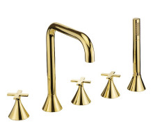 Смеситель на борт ванны Migliore Sirius 28172 Золото