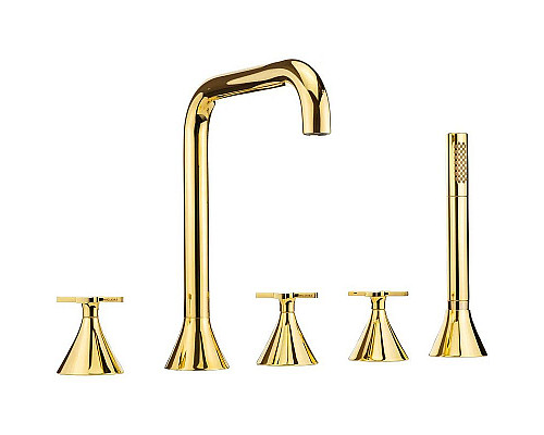 Приобрести Смеситель на борт ванны Migliore Sirius 28172 Золото в магазине сантехники Santeh-Crystal.ru