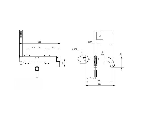 Приобрести Смеситель для ванны Migliore Sirius 28178 Золото в магазине сантехники Santeh-Crystal.ru
