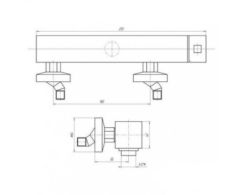 Купить Смеситель для душа Migliore Stone 19644 Хром в магазине сантехники Santeh-Crystal.ru