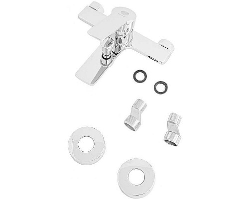 Заказать Смеситель для ванны Orange Flat M12-100cr Хром в магазине сантехники Santeh-Crystal.ru