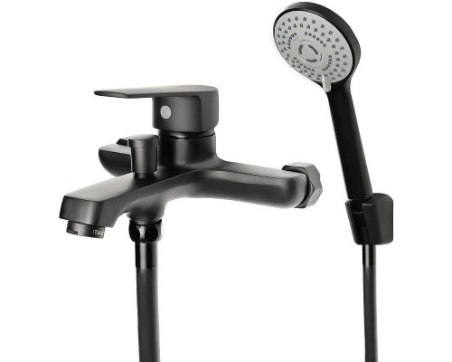 Приобрести Смеситель для ванны Orange Loop M26-100B Черный в магазине сантехники Santeh-Crystal.ru