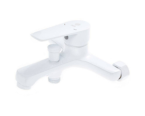 Приобрести Смеситель для ванны Orange Loop M26-100W Белый в магазине сантехники Santeh-Crystal.ru