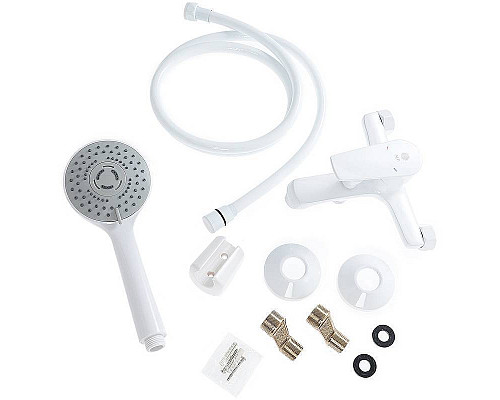 Приобрести Смеситель для ванны Orange Loop M26-100W Белый в магазине сантехники Santeh-Crystal.ru