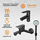 Приобрести Комплект смесителей Orange Loop M26-311b Черный в магазине сантехники Santeh-Crystal.ru