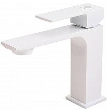 Смеситель для раковины Orange Lutz M04-021w Белый