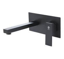 Смеситель для раковины Orange Lutz M04-722b Черный матовый