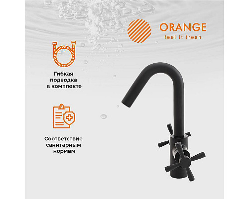 Santeh-Crystal.ru: Смеситель для раковины Orange Mia M34-011B Черный матовый Заказать Смеситель для раковины Orange Mia M34-011B Черный матовый в магазине сантехники Santeh-Crystal.ru