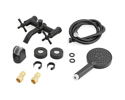 Заказать Смеситель для ванны Orange Mia M34-300B Черный в магазине сантехники Santeh-Crystal.ru