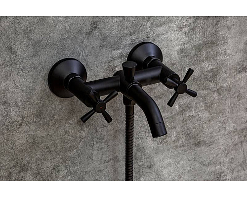 Заказать Смеситель для ванны Orange Mia M34-300B Черный в магазине сантехники Santeh-Crystal.ru