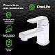 Приобрести Смеситель для раковины Orange OneLife P02-021w Белый в магазине сантехники Santeh-Crystal.ru