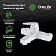 Заказать Смеситель для ванны Orange OneLife P02-100w Белый в магазине сантехники Santeh-Crystal.ru