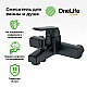 Купить Смеситель для ванны Orange OneLife P02-100b Черный в магазине сантехники Santeh-Crystal.ru