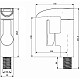 Купить Смеситель для раковины Orange OneLife P08-921b Черный матовый Хром глянцевый в магазине сантехники Santeh-Crystal.ru