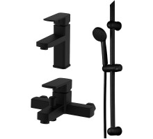 Комплект смесителей Orange OneLife P06-511b Черный матовый