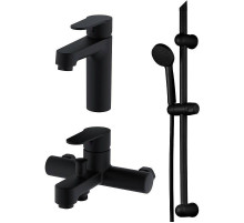 Комплект смесителей Orange OneLife P07-511b Черный матовый