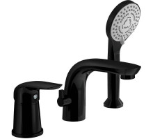 Смеситель на борт ванны Orange Otto M22-333b Черный матовый