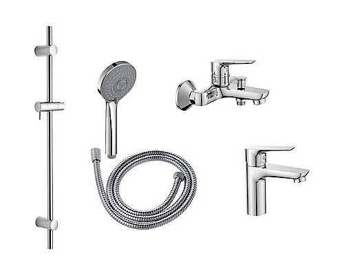 Заказать Комплект смесителей Orange Pro M44-311cr Хром в магазине сантехники Santeh-Crystal.ru