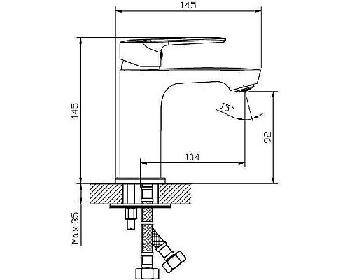 Приобрести Смеситель для раковины Orange Sofi 2.0 M46-021cr Хром в магазине сантехники Santeh-Crystal.ru