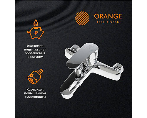 Купить Смеситель для ванны Orange Sonic M08-100cr Хром в магазине сантехники Santeh-Crystal.ru