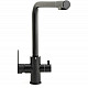 Заказать Смеситель для кухни Orange Steel M99-008b Черный в магазине сантехники Santeh-Crystal.ru