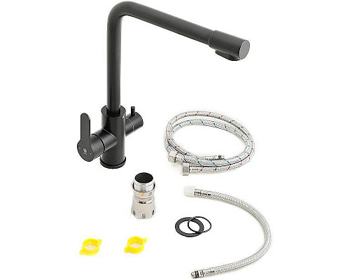 Заказать Смеситель для кухни Orange Steel M99-008b Черный в магазине сантехники Santeh-Crystal.ru