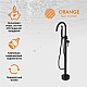 Купить Смеситель для ванны Orange Steel M99-336b Черный матовый в магазине сантехники Santeh-Crystal.ru