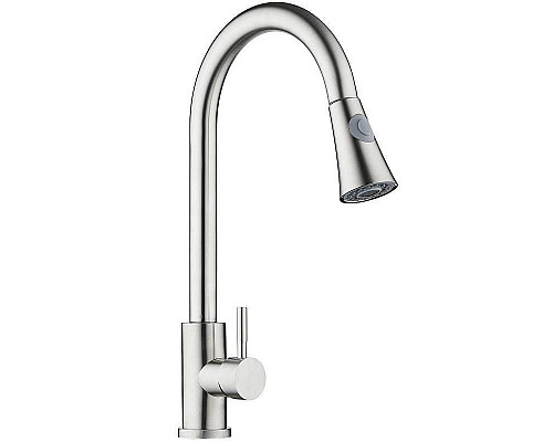 Заказать Смеситель для кухни Orange Steel M99-120st Сталь в магазине сантехники Santeh-Crystal.ru