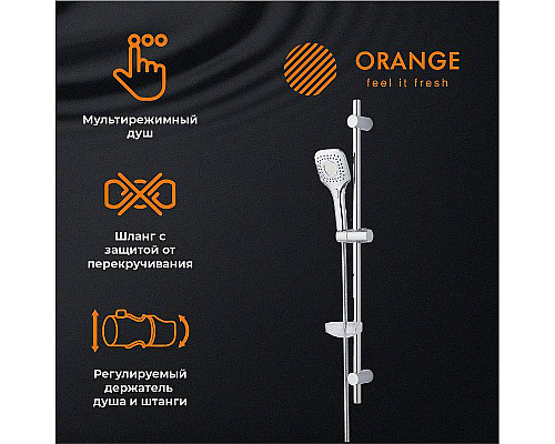 Приобрести Комплект смесителей Orange Thermo T19-311cr с термостатом Хром в магазине сантехники Santeh-Crystal.ru