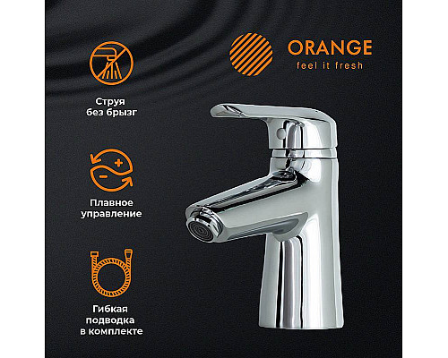 Купить Смеситель для раковины Orange Tony M54-021cr Хром в магазине сантехники Santeh-Crystal.ru